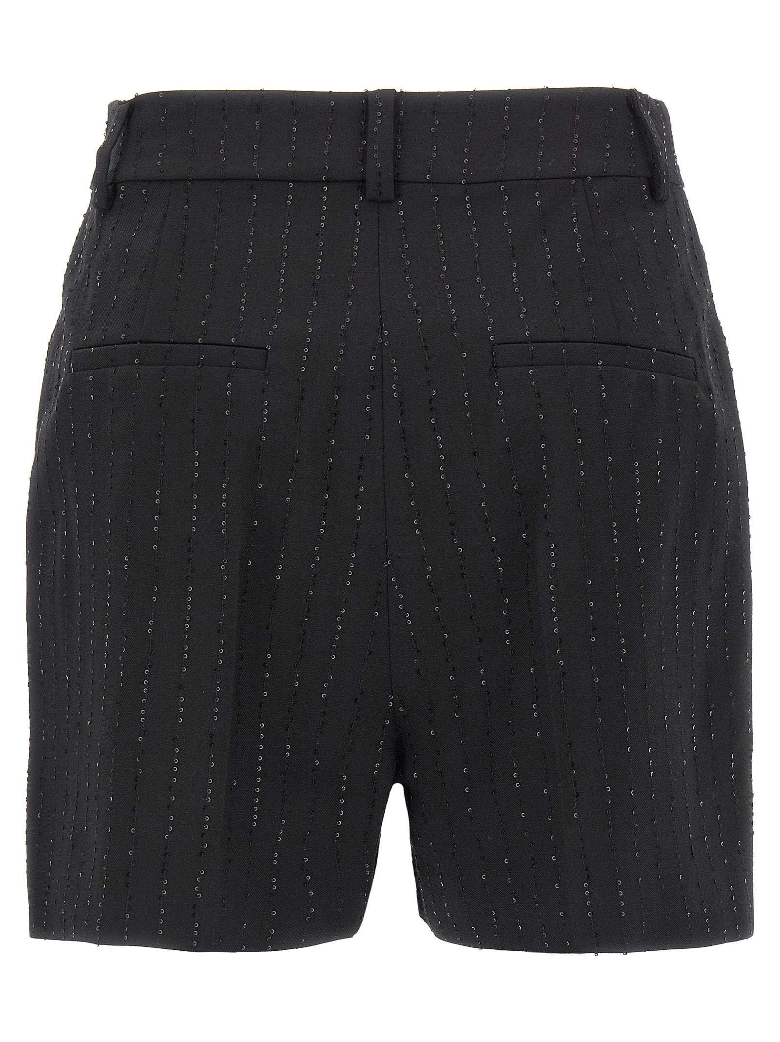 Max Mara Black Virgin Wool Bermuda Women's Shorts