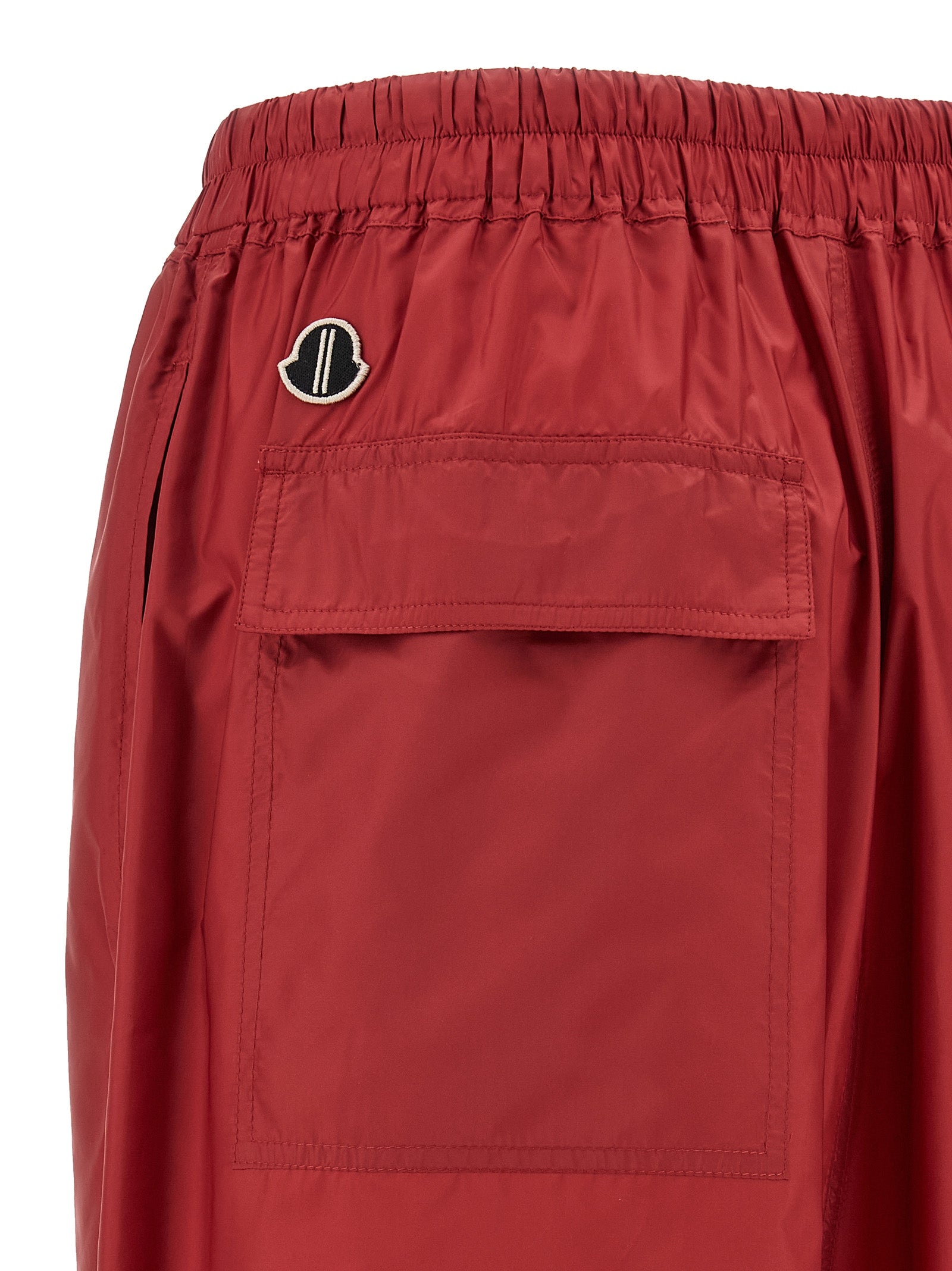 Rick Owens Red Polyester Bermuda Women's Shorts
