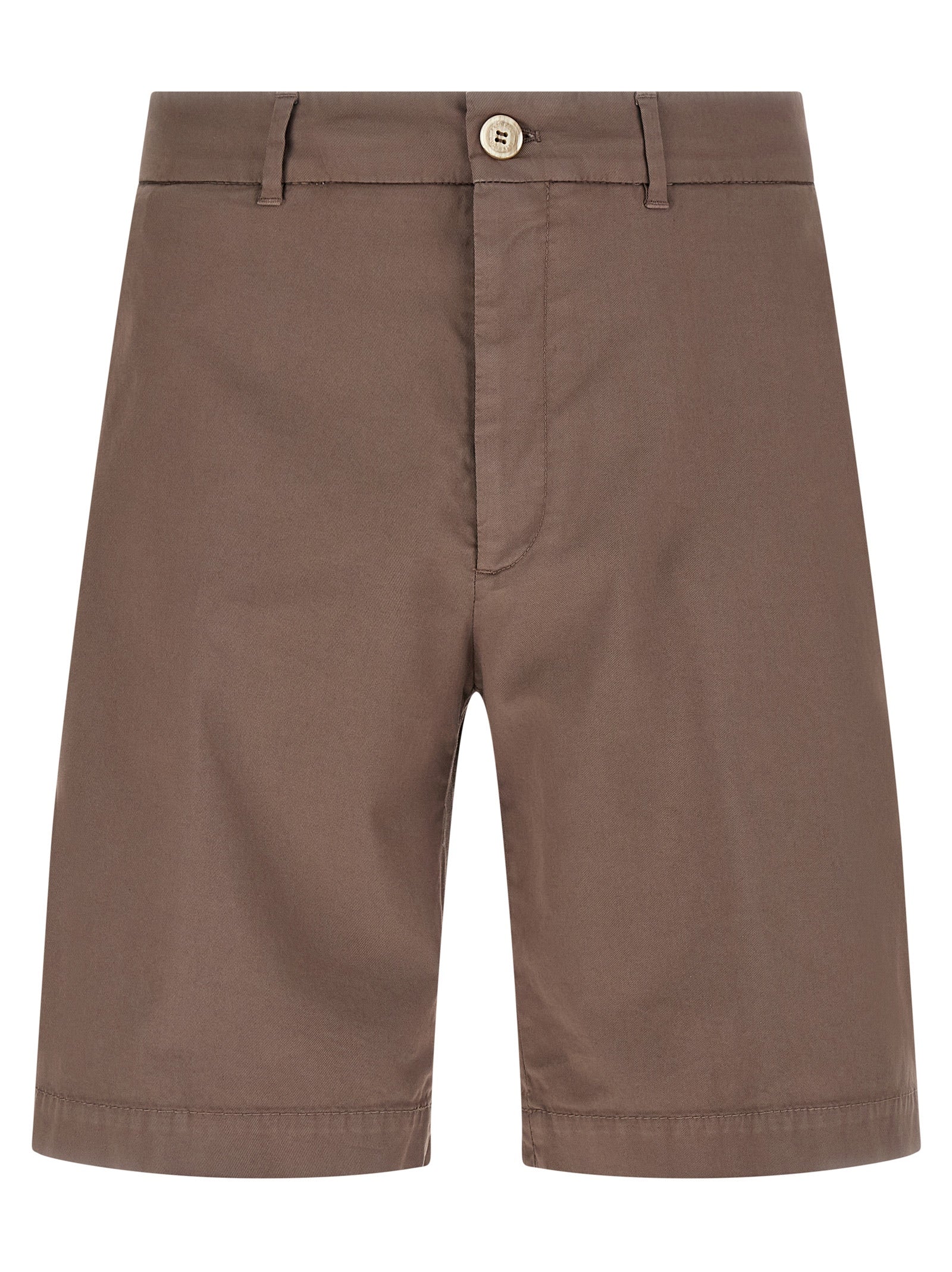 Brunello Cucinelli Brown Cotton Bermuda Men's Shorts