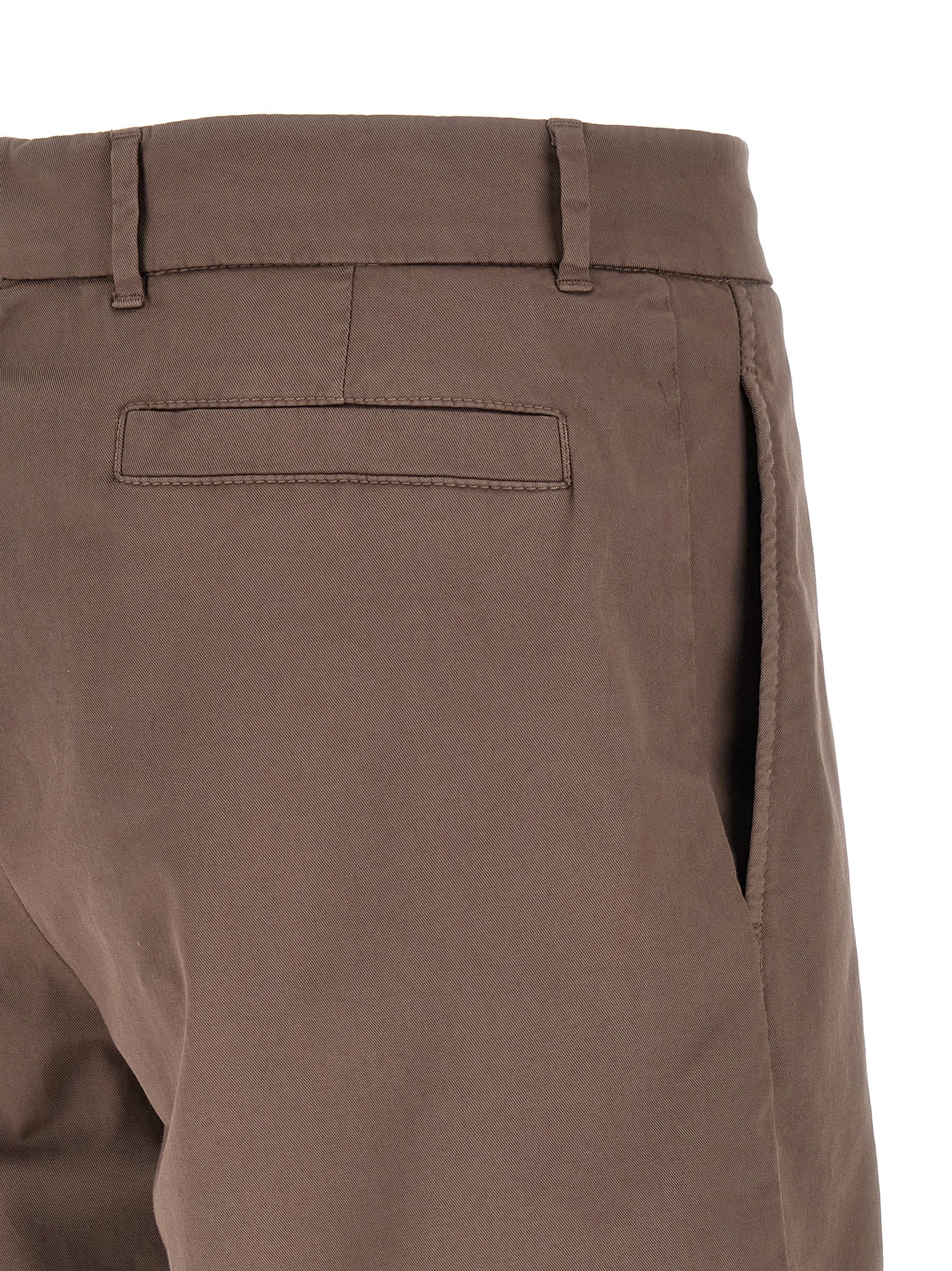Brunello Cucinelli Brown Cotton Bermuda Men's Shorts