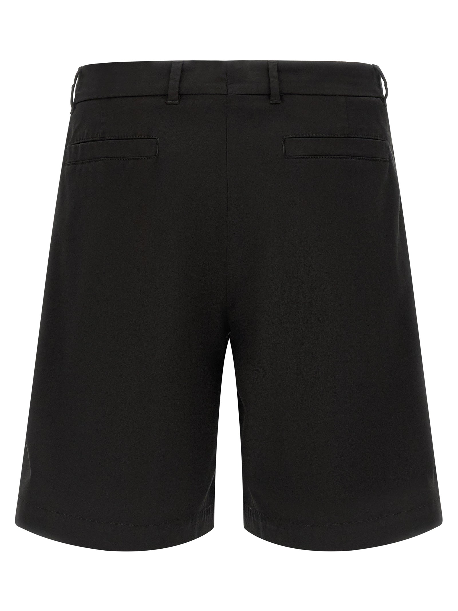 Brunello Cucinelli Black Cotton Bermuda Men's Shorts