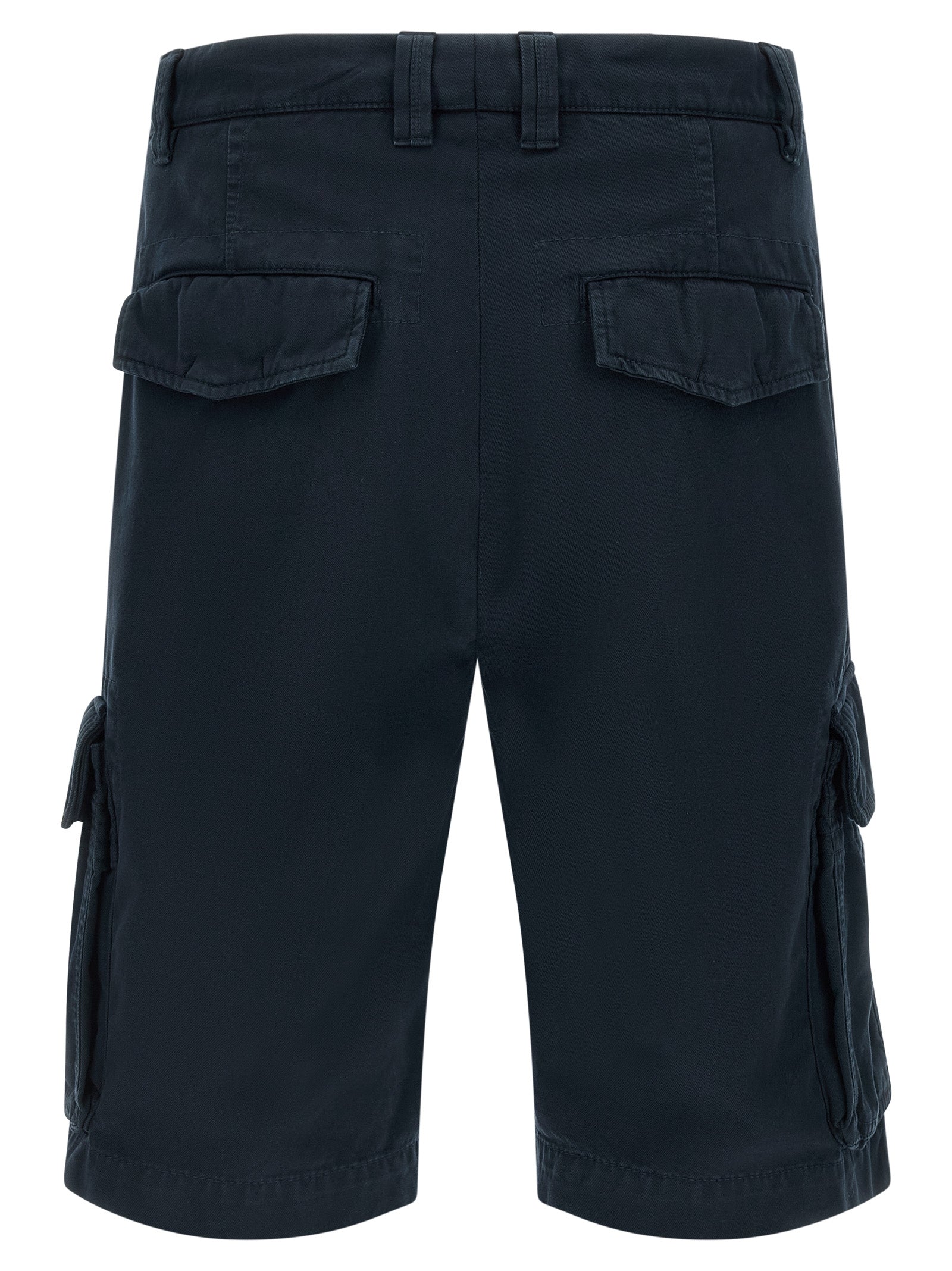 Brunello Cucinelli Blue Cotton Bermuda Men's Shorts