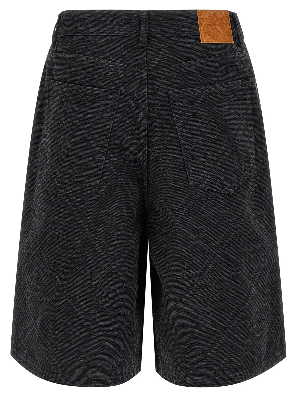 Casablanca Black Cotton Bermuda Men's Shorts