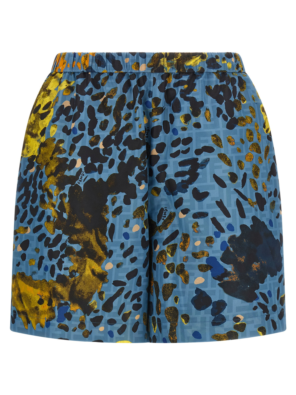 Fendi Blue Polyester Bermuda Women's Shorts