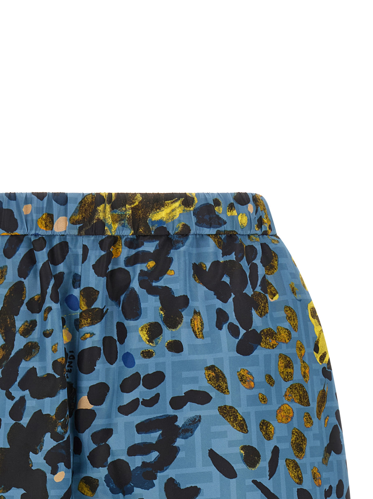 Fendi Blue Polyester Bermuda Women's Shorts