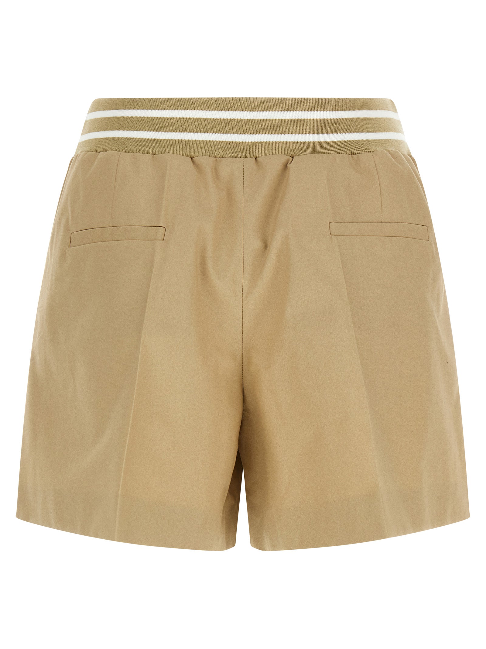 Moschino Beige Cotton Bermuda Women's Shorts