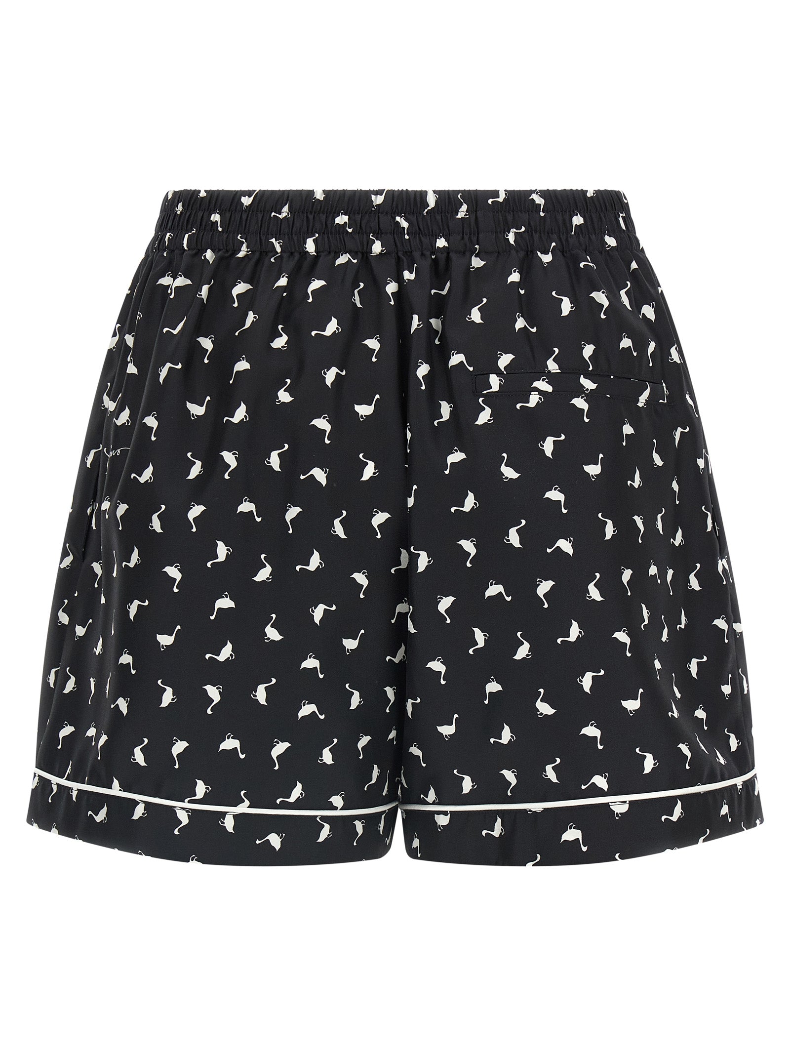 Moschino Bicolor Silk Bermuda Women's Shorts