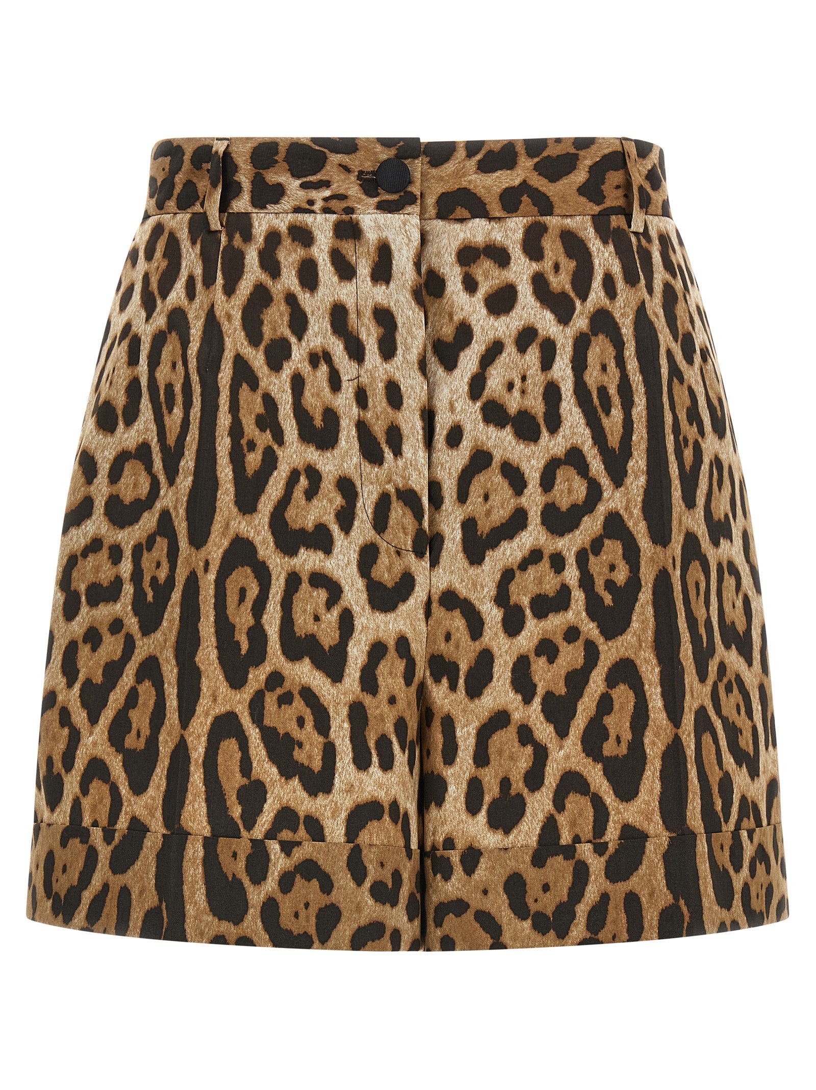 Dolce & Gabbana Brown Cotton Bermuda Women's Shorts