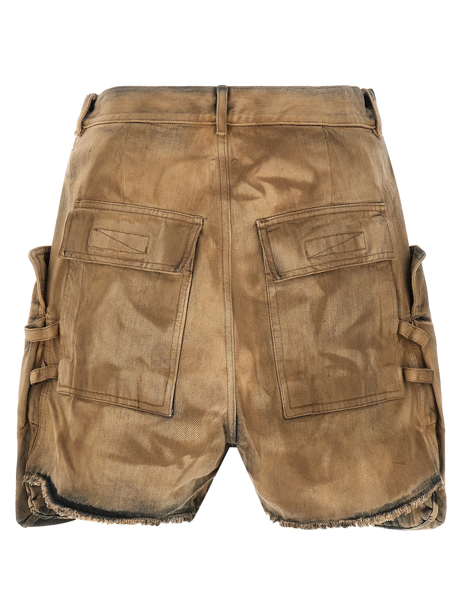 DRKSHDW Beige Cotton Bermuda Men's Shorts