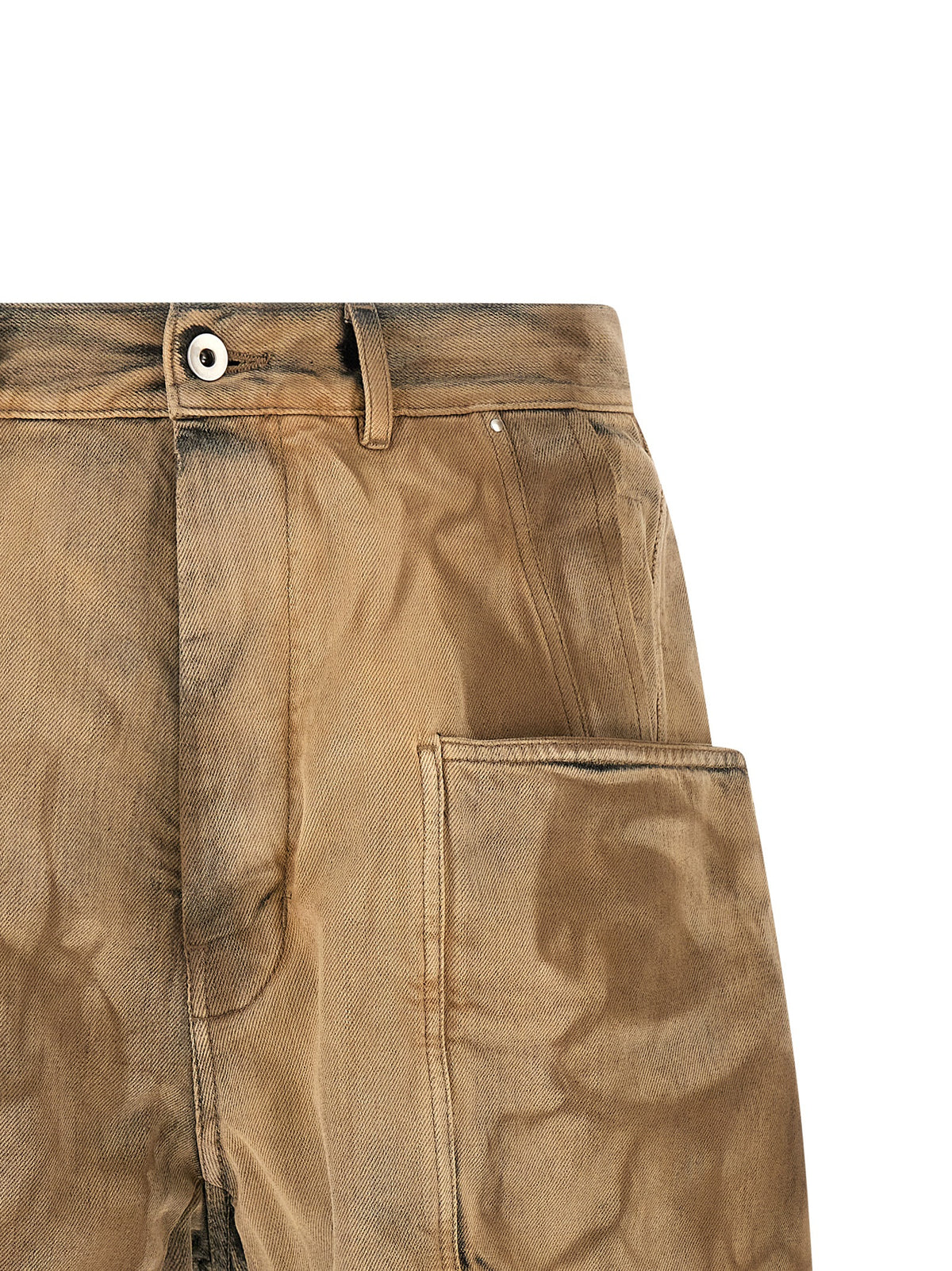 DRKSHDW Beige Cotton Bermuda Men's Shorts