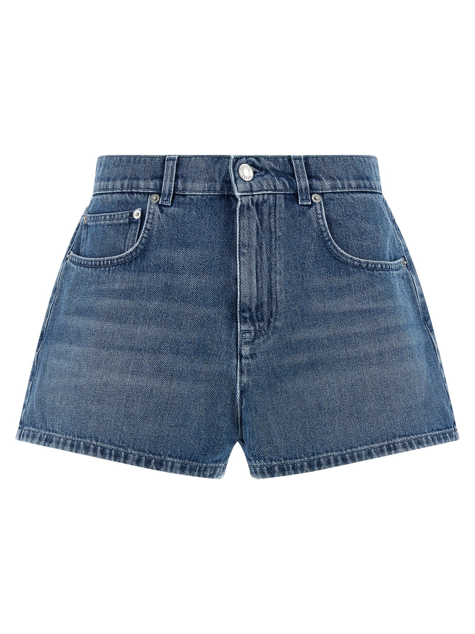 Moschino Blue Cotton Bermuda Women's Shorts