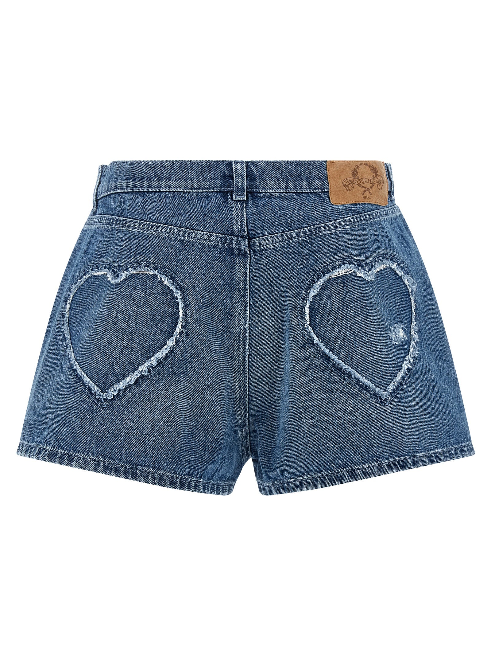 Moschino Blue Cotton Bermuda Women's Shorts