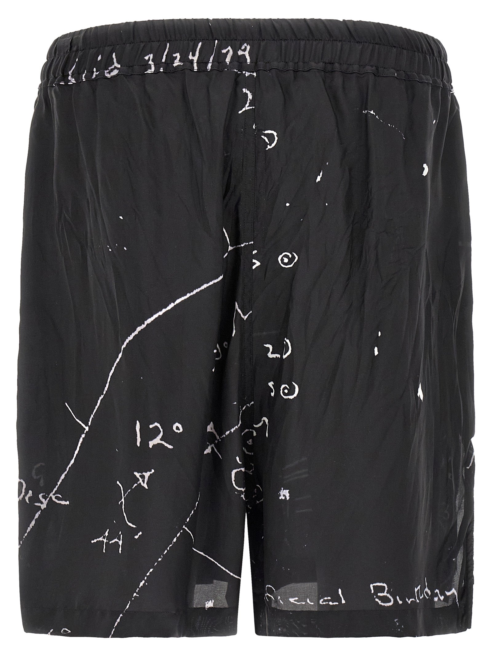 Rick Owens Bicolor Viscose Bermuda Men's Shorts