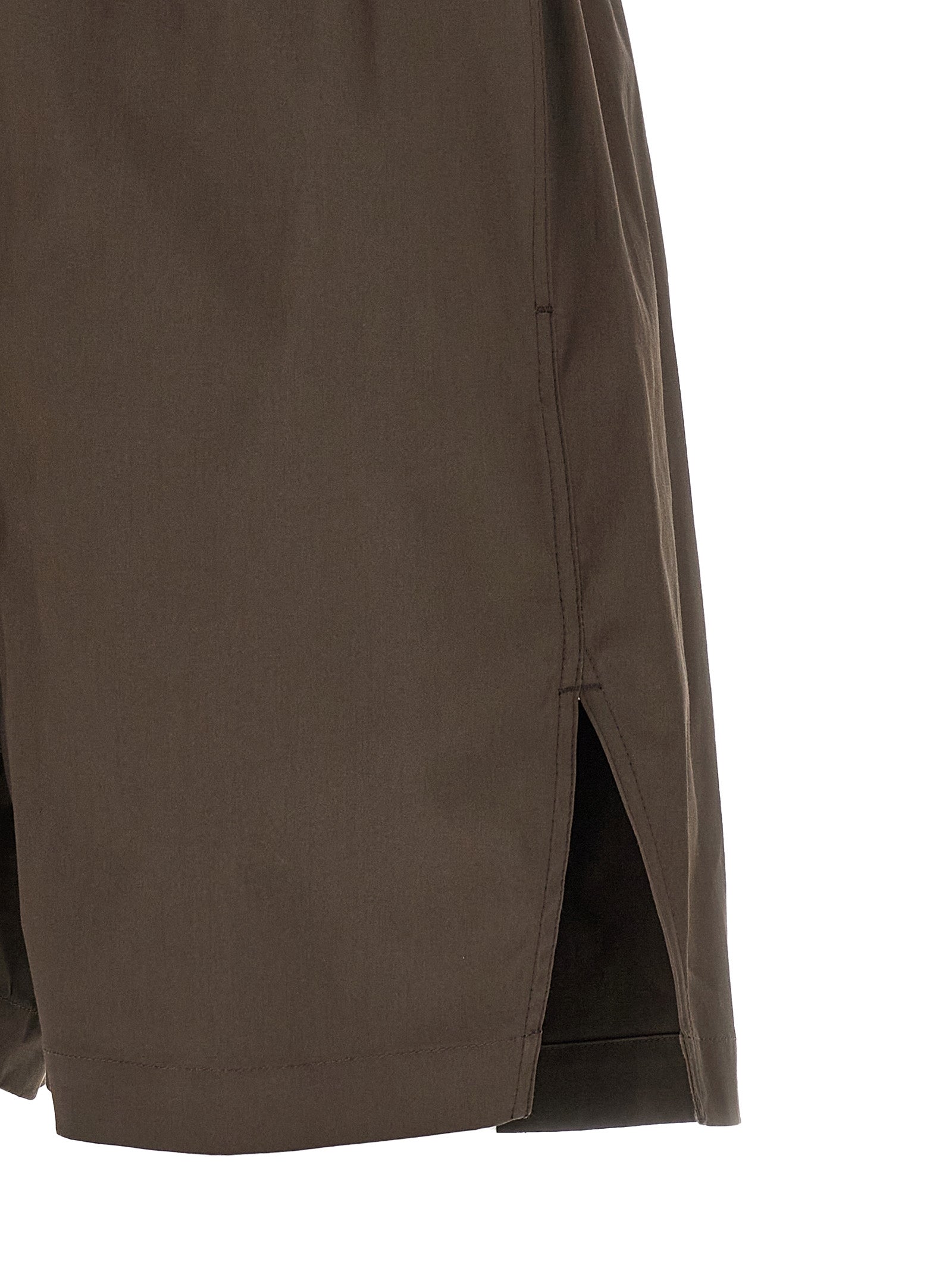 Rick Owens Brown Cotton Bermuda Men's Shorts
