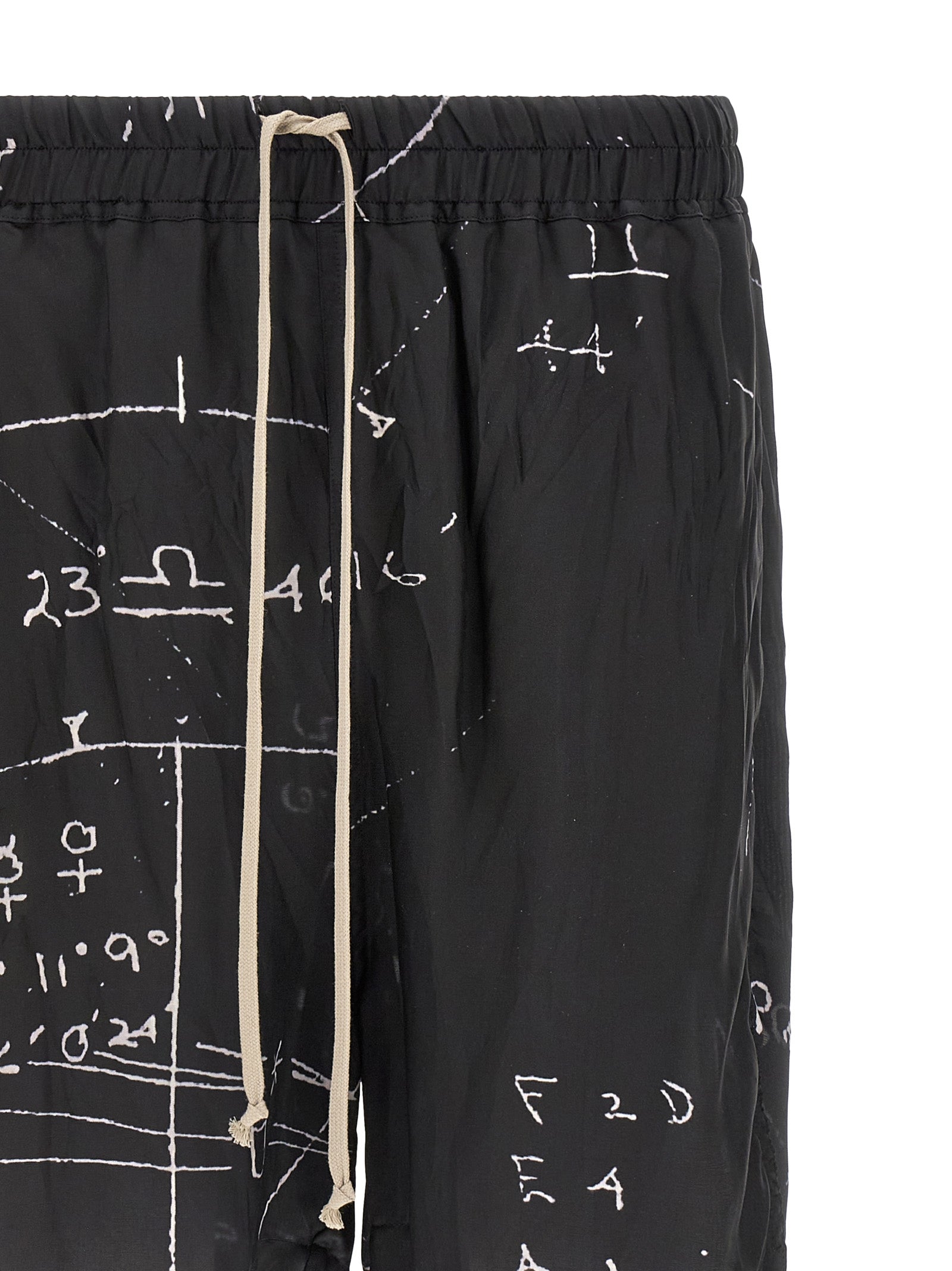 Rick Owens Bicolor Viscose Bermuda Men's Shorts