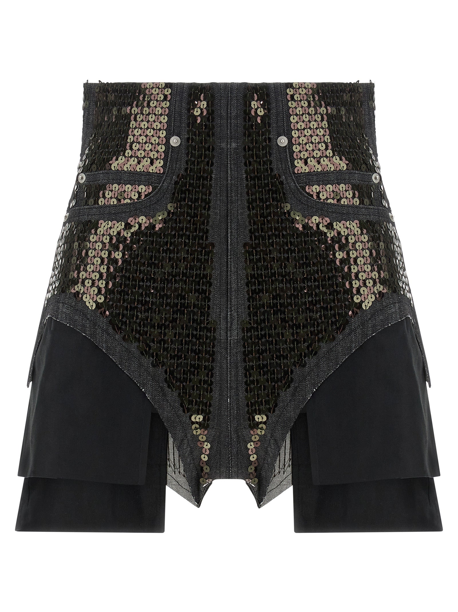 Rick Owens Black Cotton Bermuda Women's Shorts
