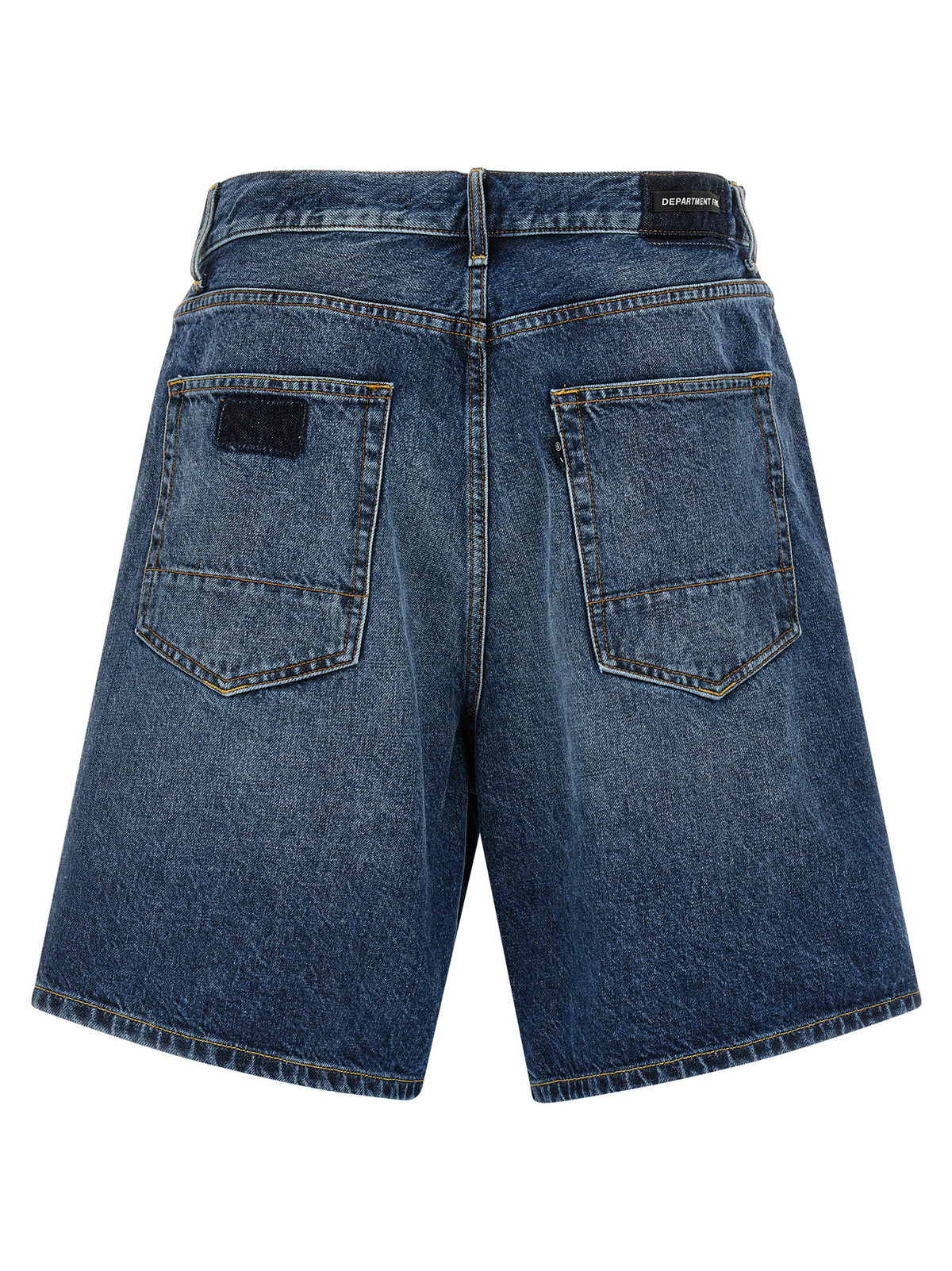 Department 5 Blue Cotton Bermuda Men's Shorts
