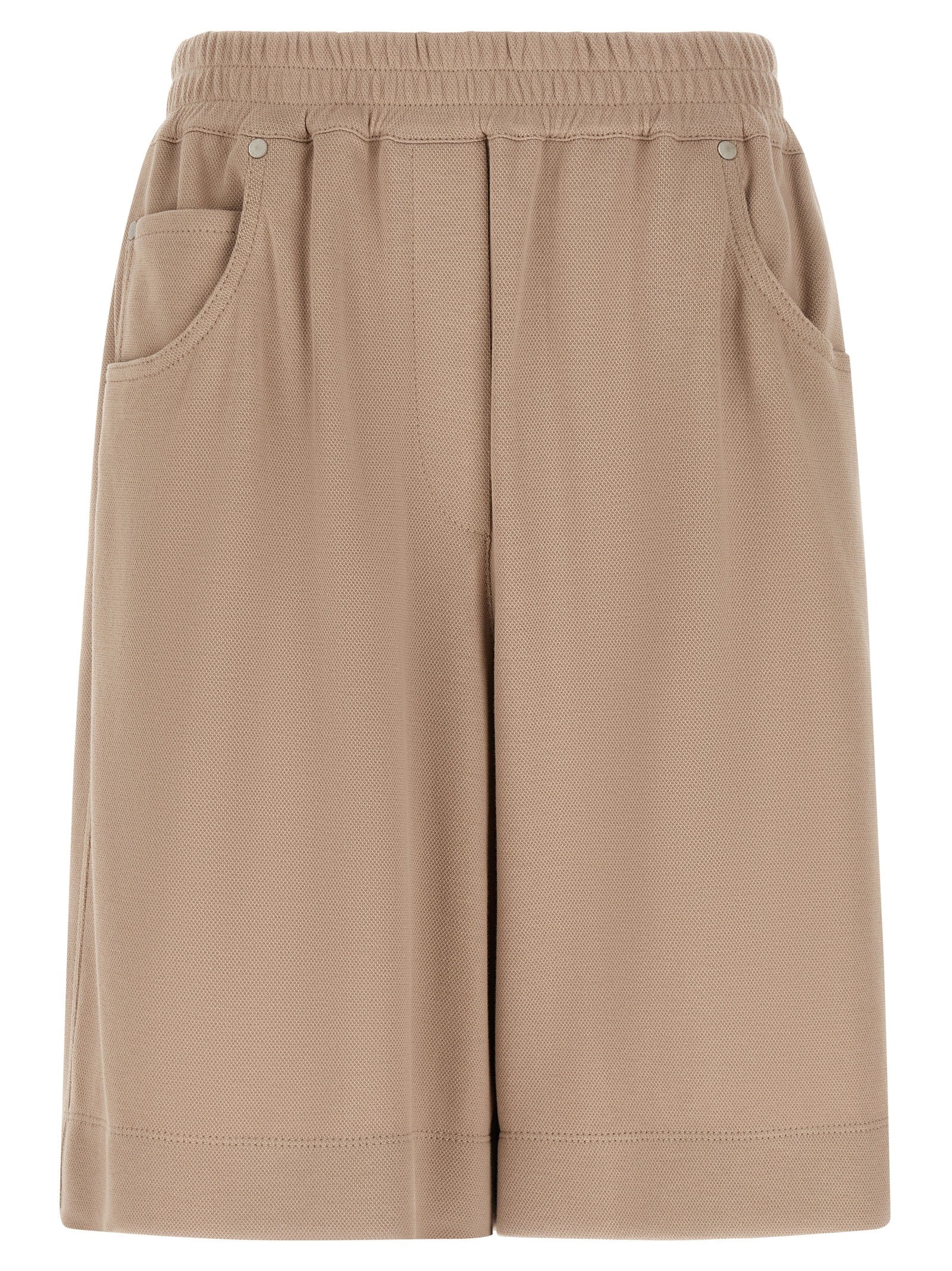 Brunello Cucinelli Brown Cotton Bermuda Women's Shorts