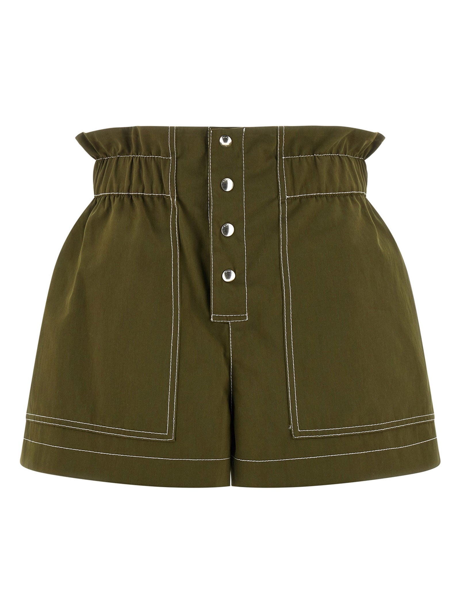 Marni Bicolor Cotton Bermuda Women's Shorts