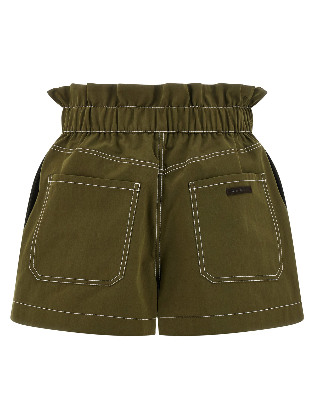 Marni Bicolor Cotton Bermuda Women's Shorts