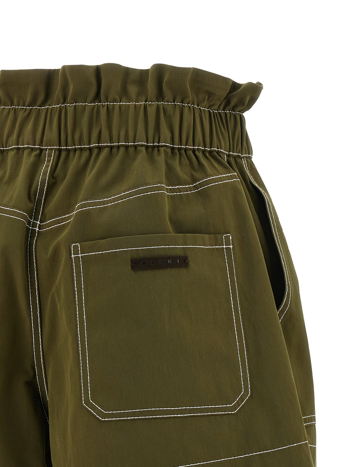 Marni Bicolor Cotton Bermuda Women's Shorts