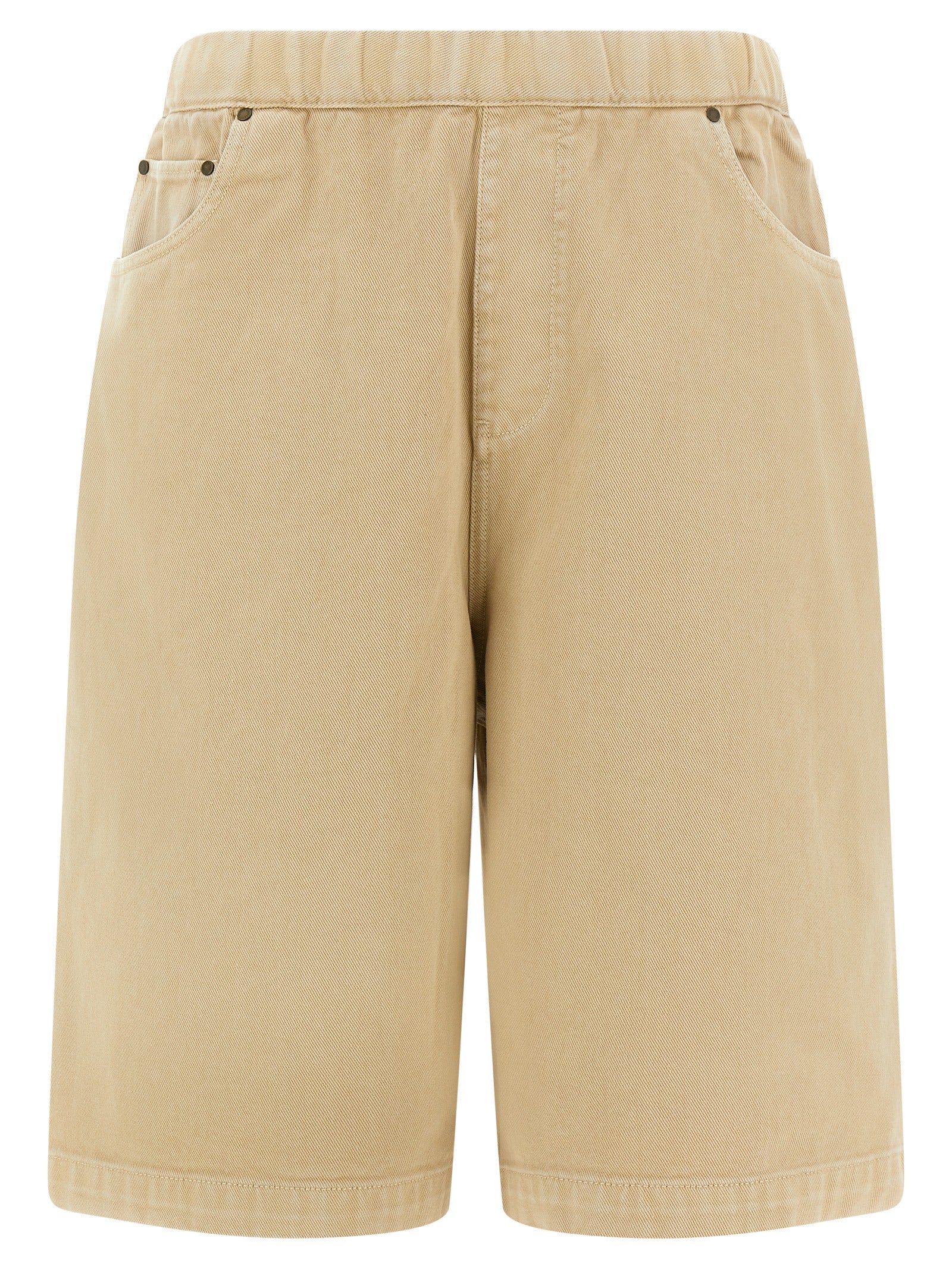 Entire Studios Beige Cotton Bermuda Men's Shorts