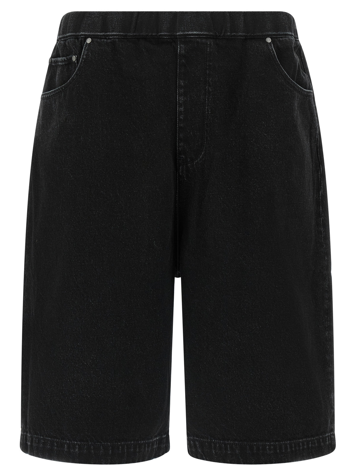 Entire Studios Black Cotton Bermuda Men's Shorts