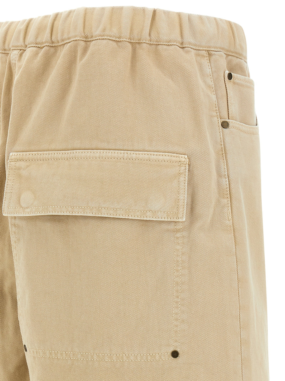 Entire Studios Beige Cotton Bermuda Men's Shorts