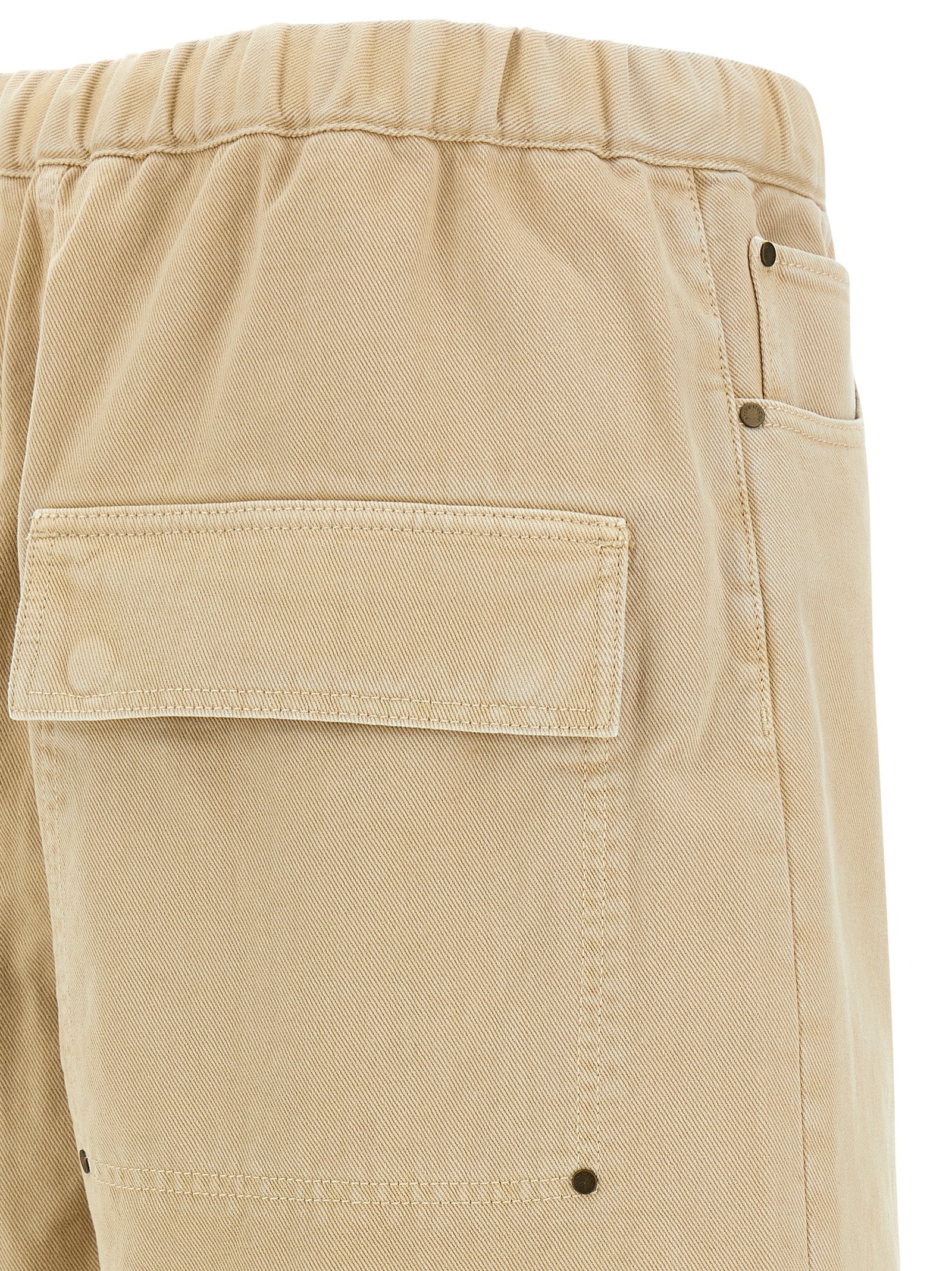 Entire Studios Beige Cotton Bermuda Men's Shorts