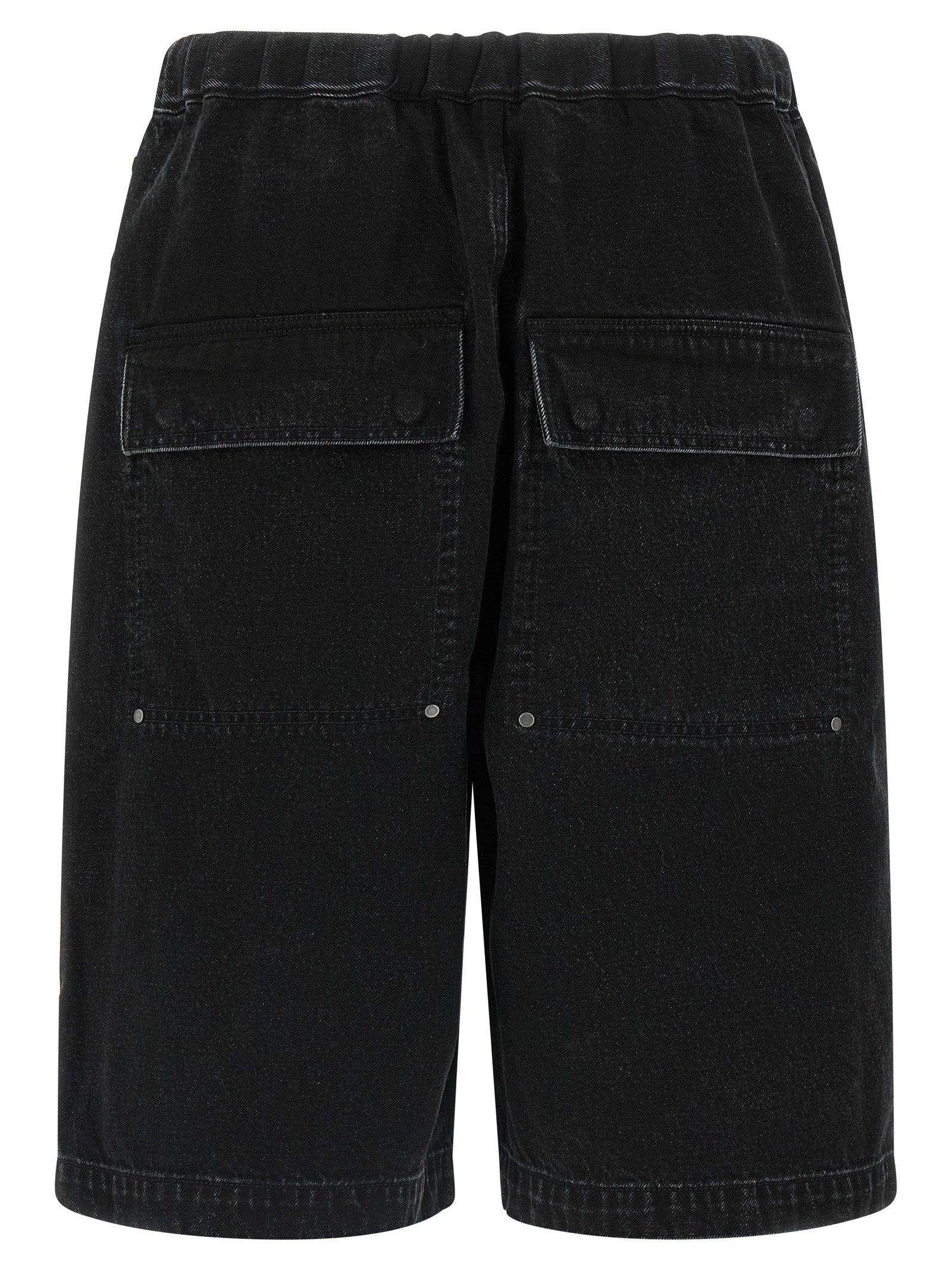 Entire Studios Black Cotton Bermuda Men's Shorts