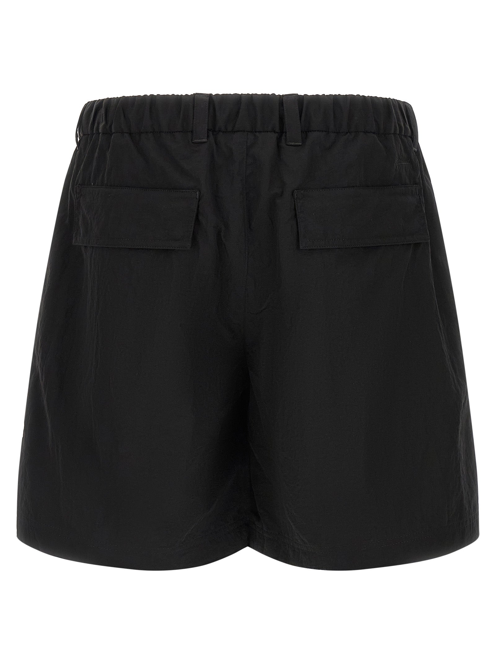 LAMINAR Black Polyamide Bermuda Men's Shorts