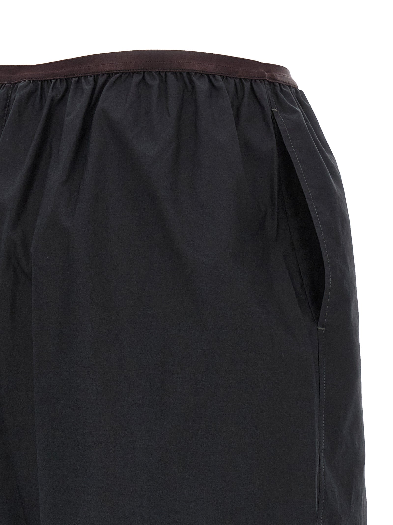 Lemaire Gray Cotton Bermuda Women's Shorts