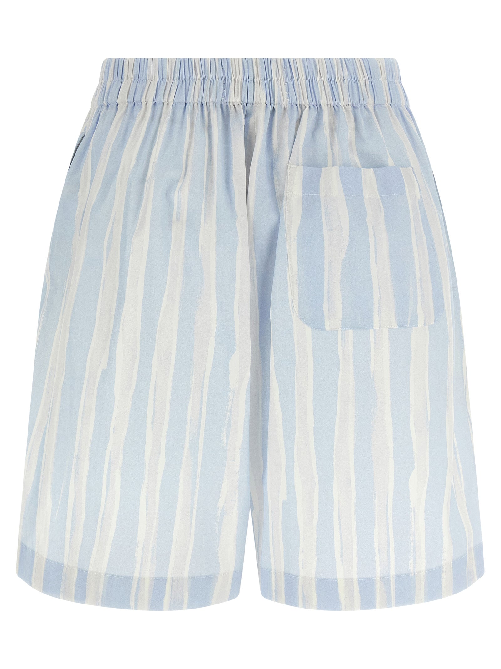 Jacquemus Blue Linen Bermuda Men's Shorts