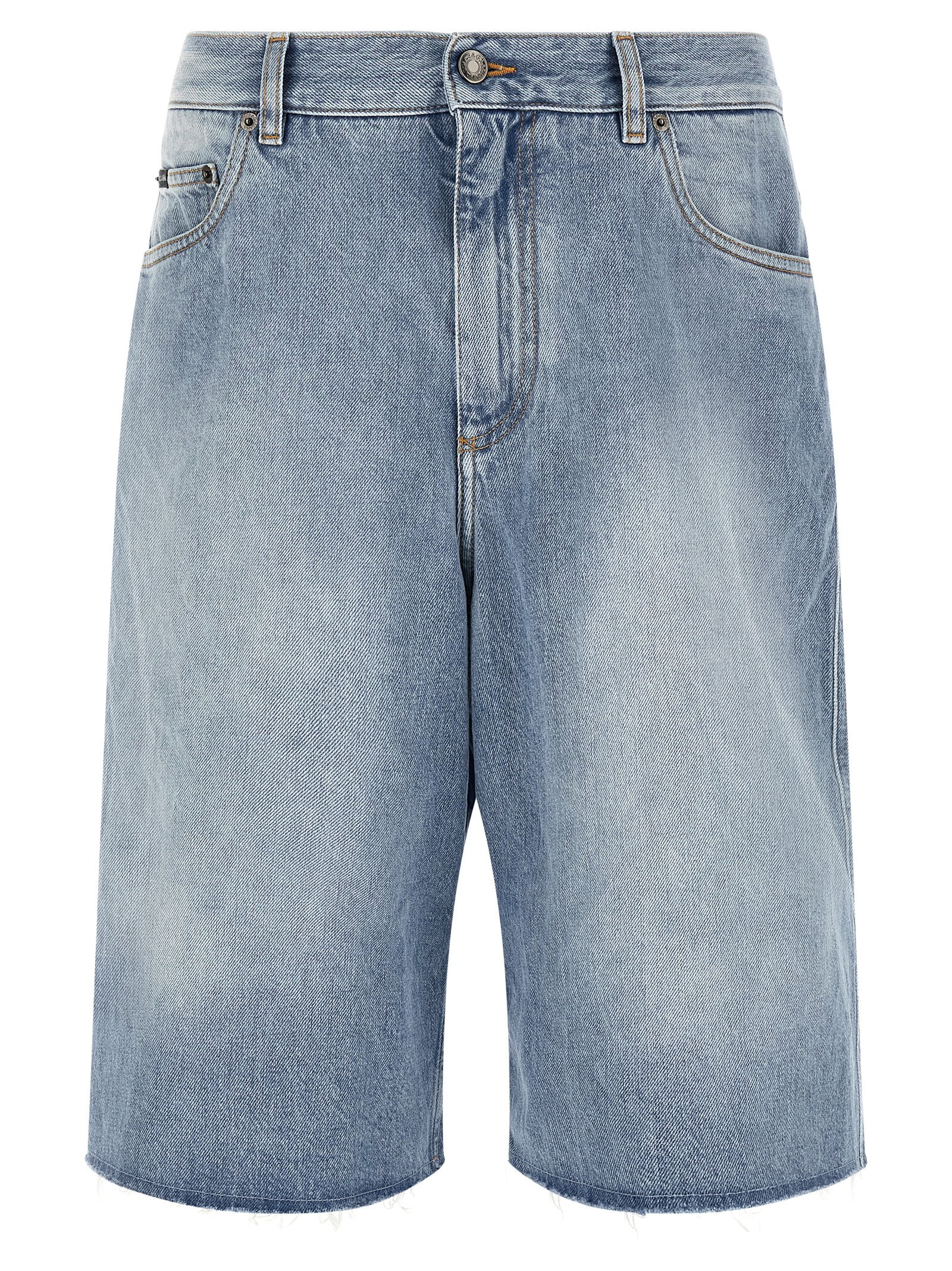 Dolce & Gabbana Blue Cotton Bermuda Men's Shorts