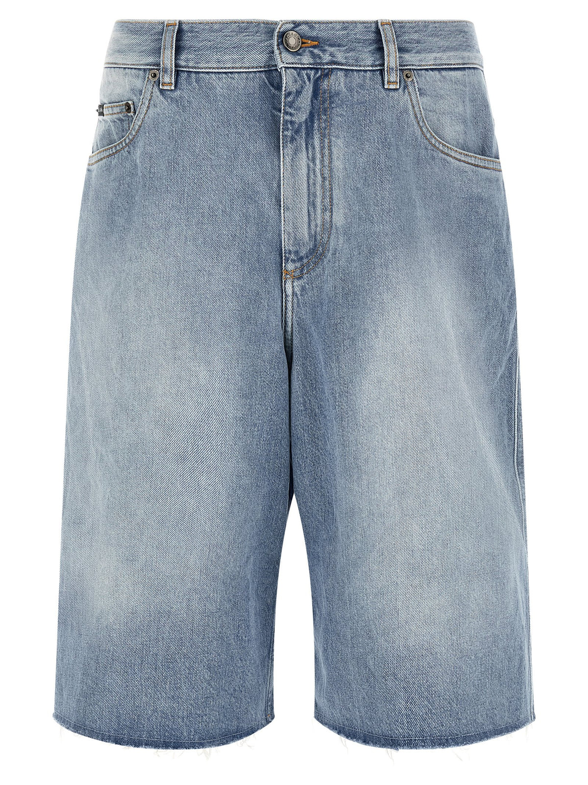 Dolce & Gabbana Blue Cotton Bermuda Men's Shorts