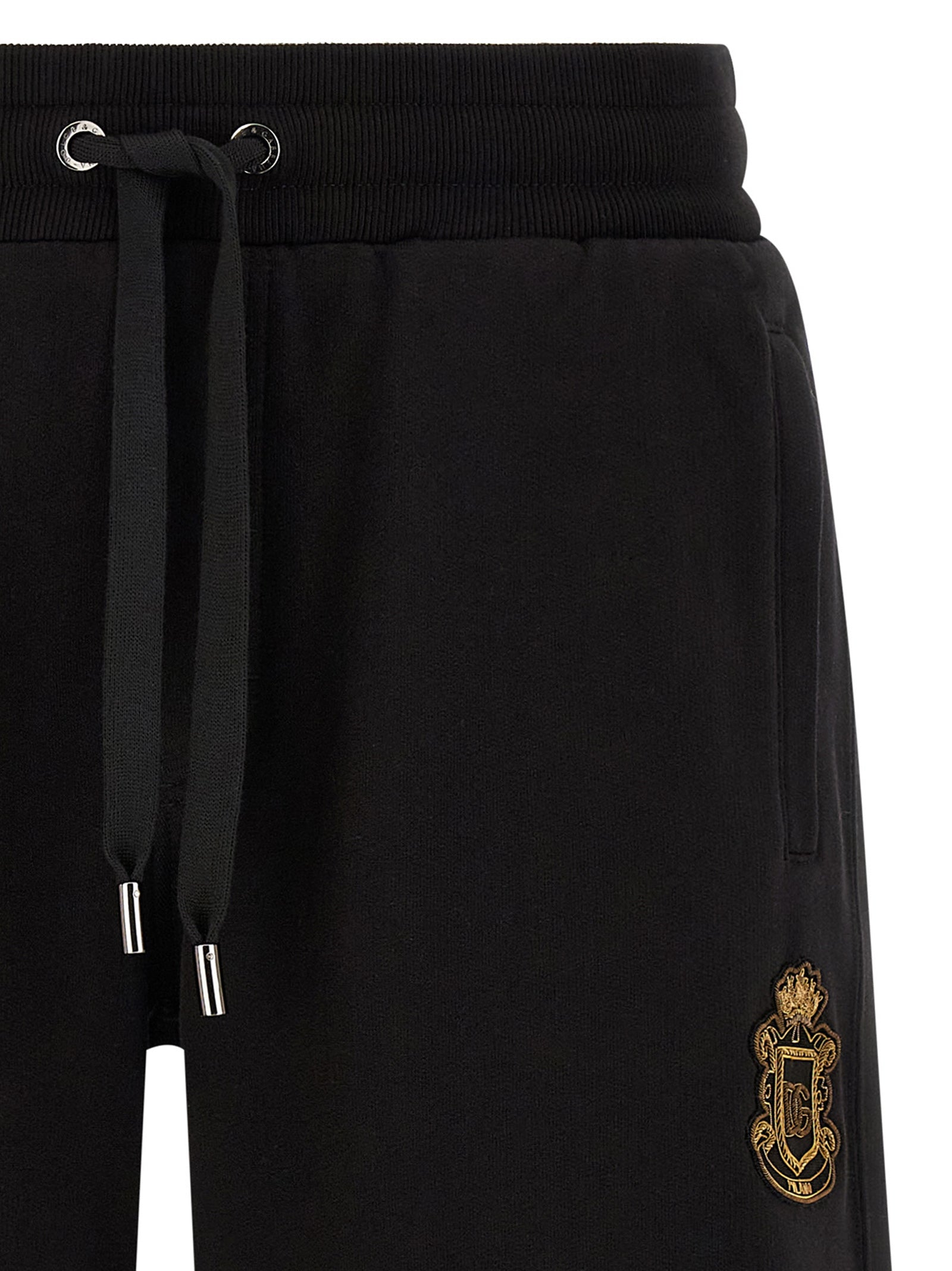 Dolce & Gabbana Black Cotton Bermuda Men's Shorts