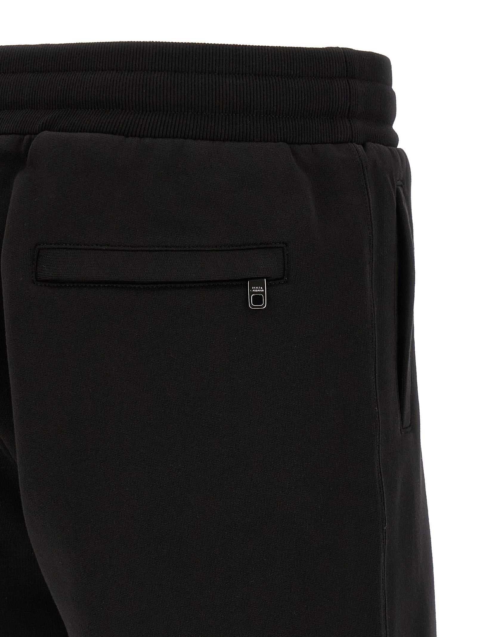 Dolce & Gabbana Black Cotton Bermuda Men's Shorts