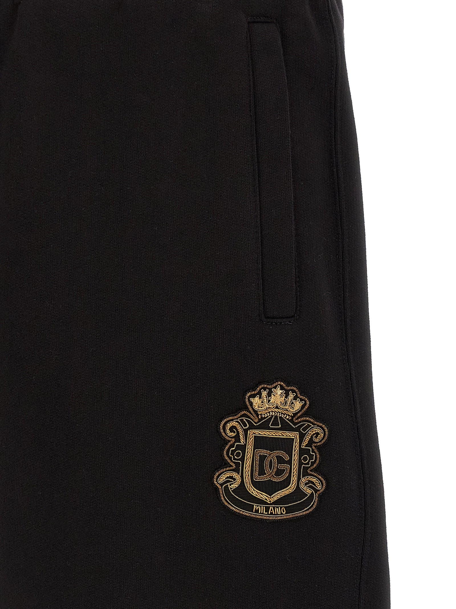 Dolce & Gabbana Black Cotton Bermuda Men's Shorts