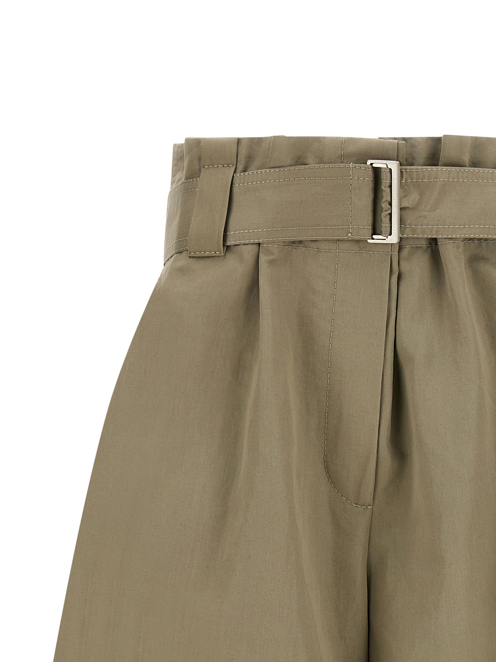 Brunello Cucinelli Bicolor Cotton Bermuda Women's Shorts