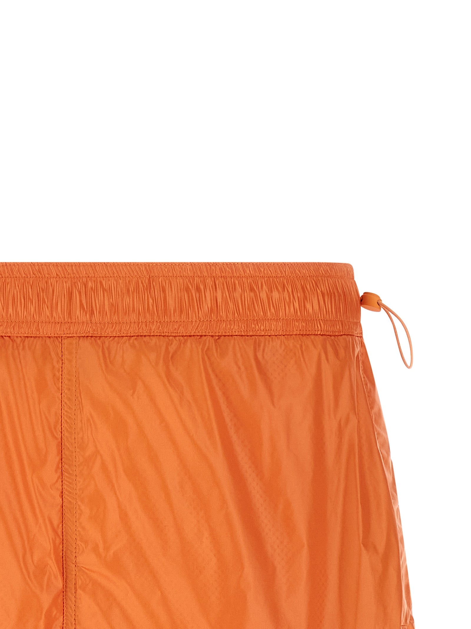LAMINAR Orange Polyamide Bermuda Men's Shorts