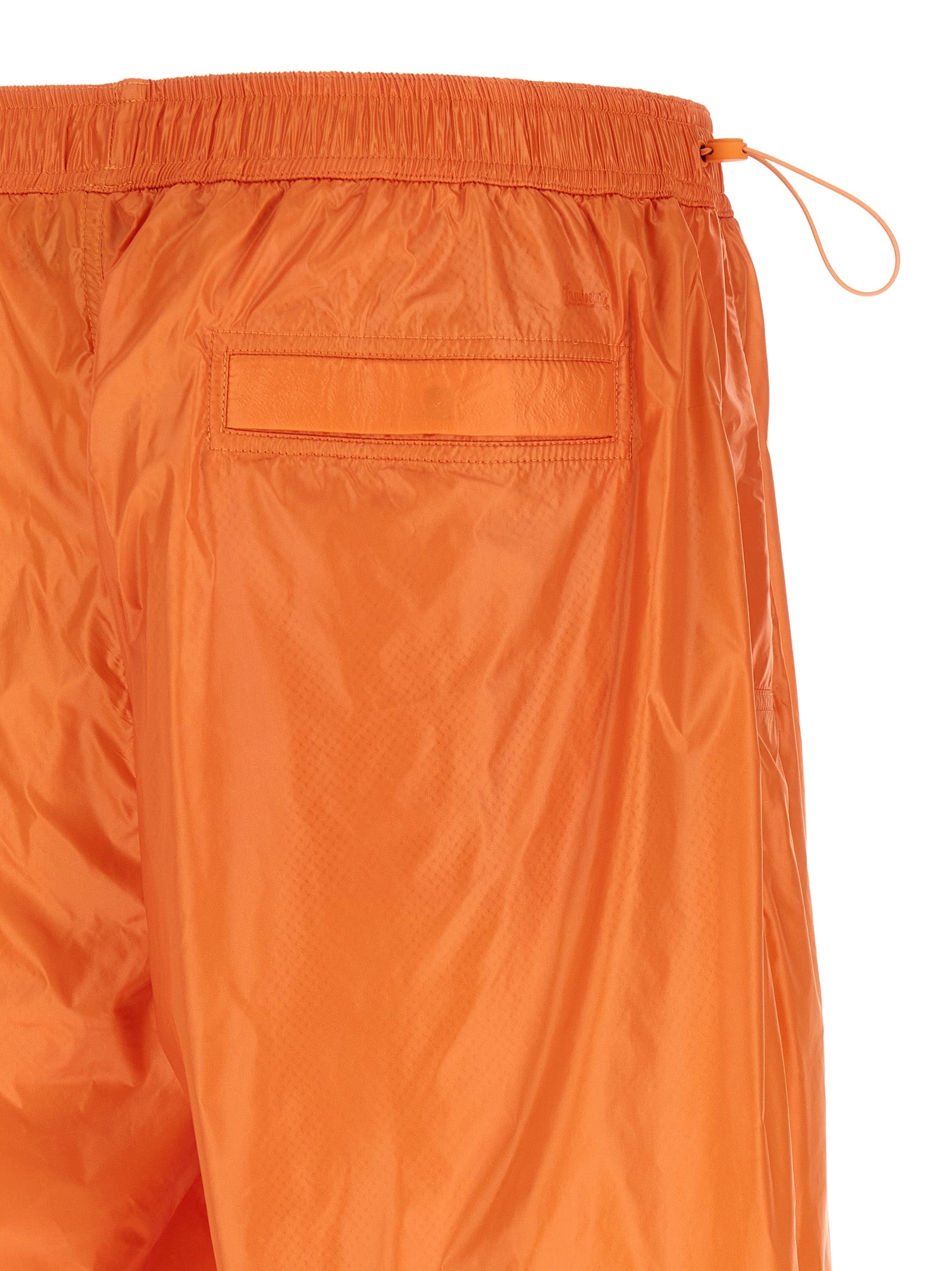 LAMINAR Orange Polyamide Bermuda Men's Shorts