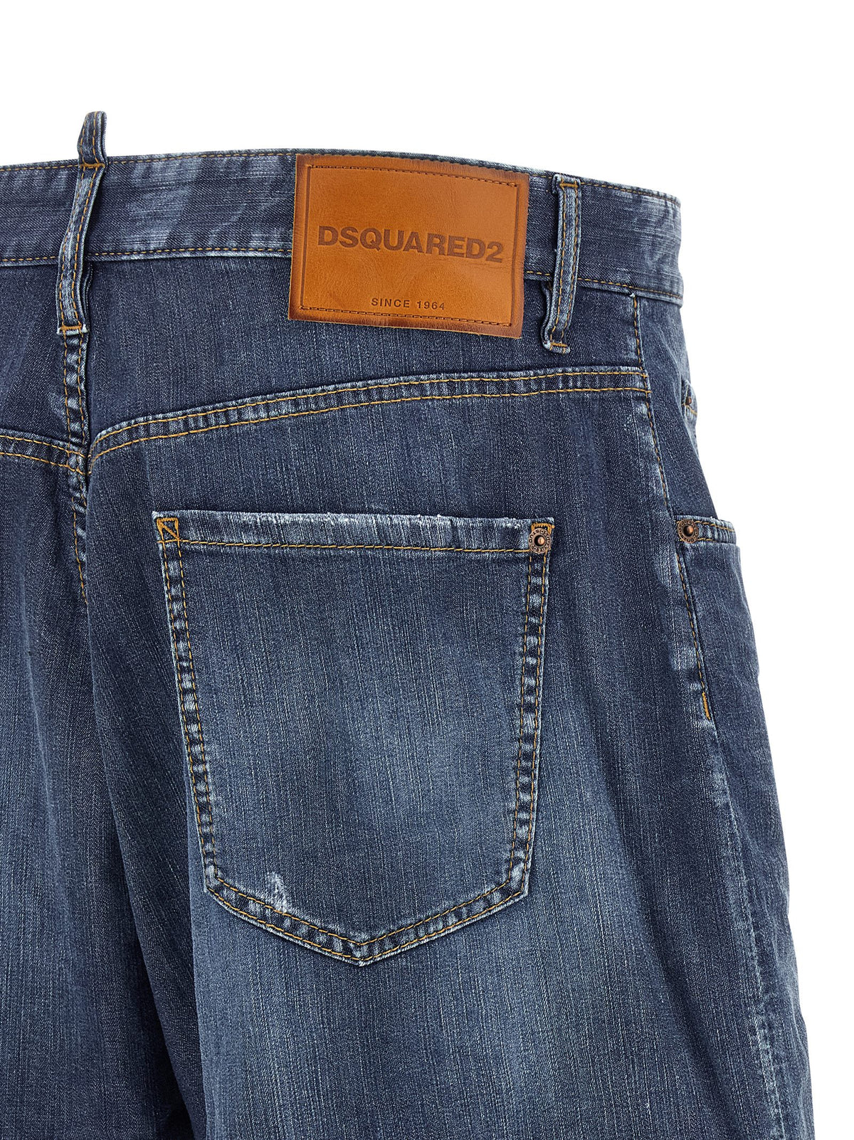 Dsquared² Blue Cotton Bermuda Men's Shorts