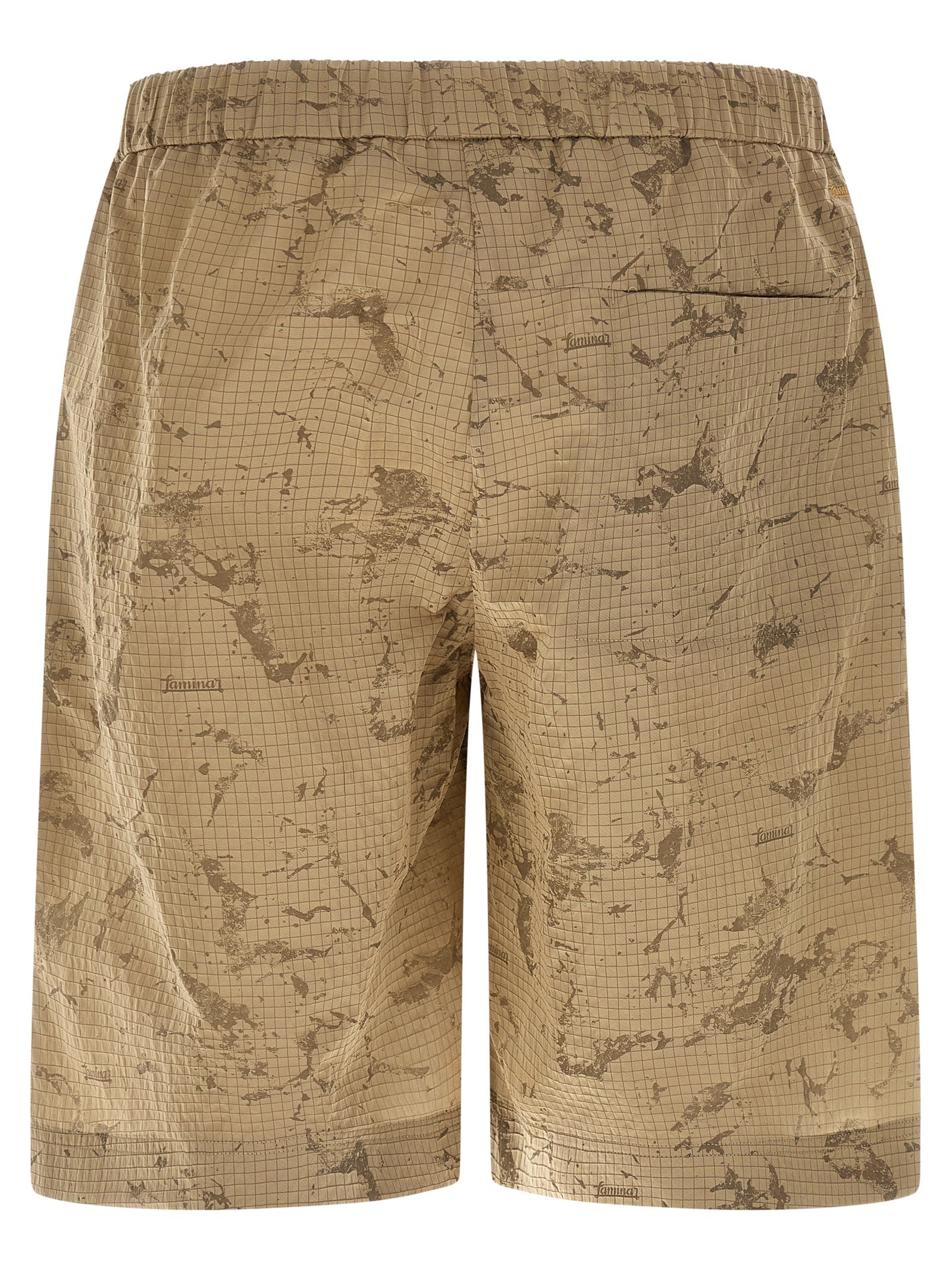 LAMINAR Beige Polyamide Bermuda Men's Shorts