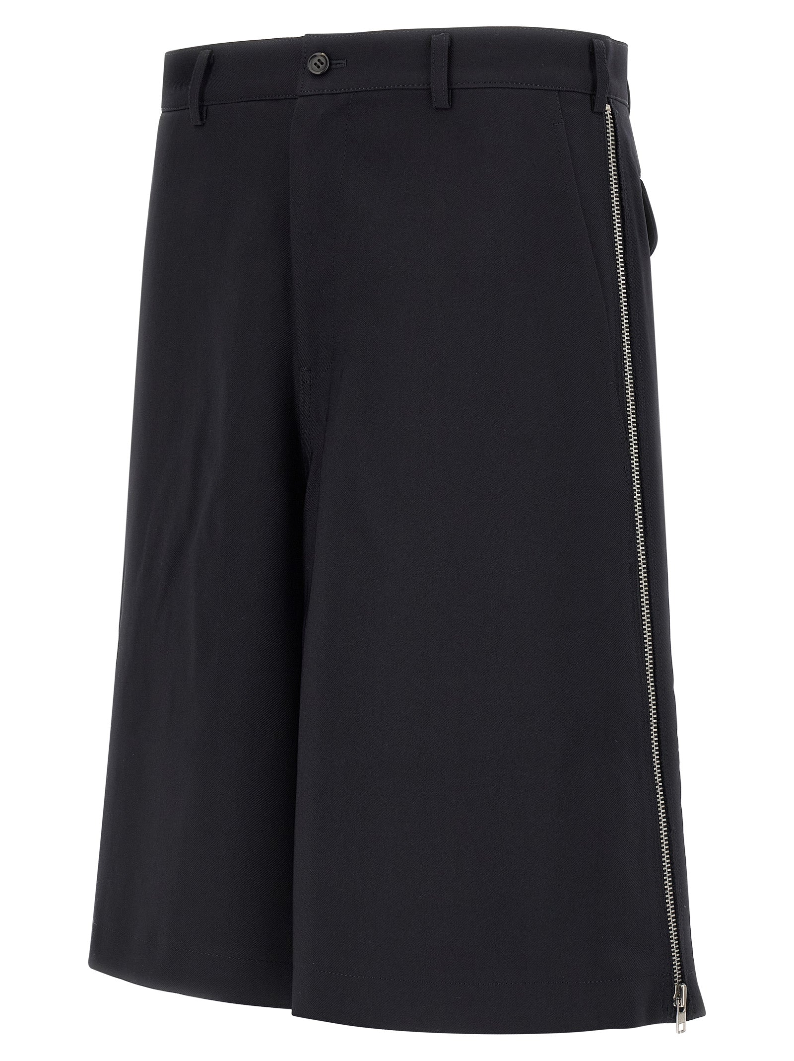 Comme Des Garçons Blue Polyester Bermuda Men's Shorts