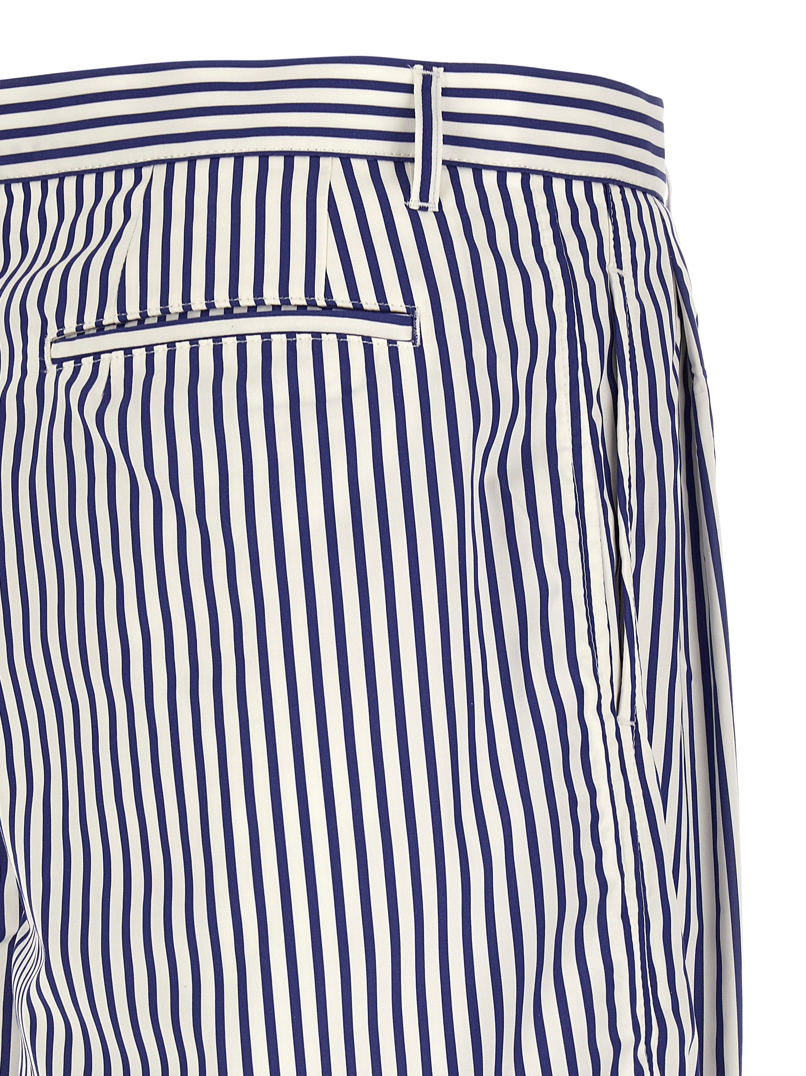 Comme Des Garçons Blue Cotton Bermuda Men's Shorts