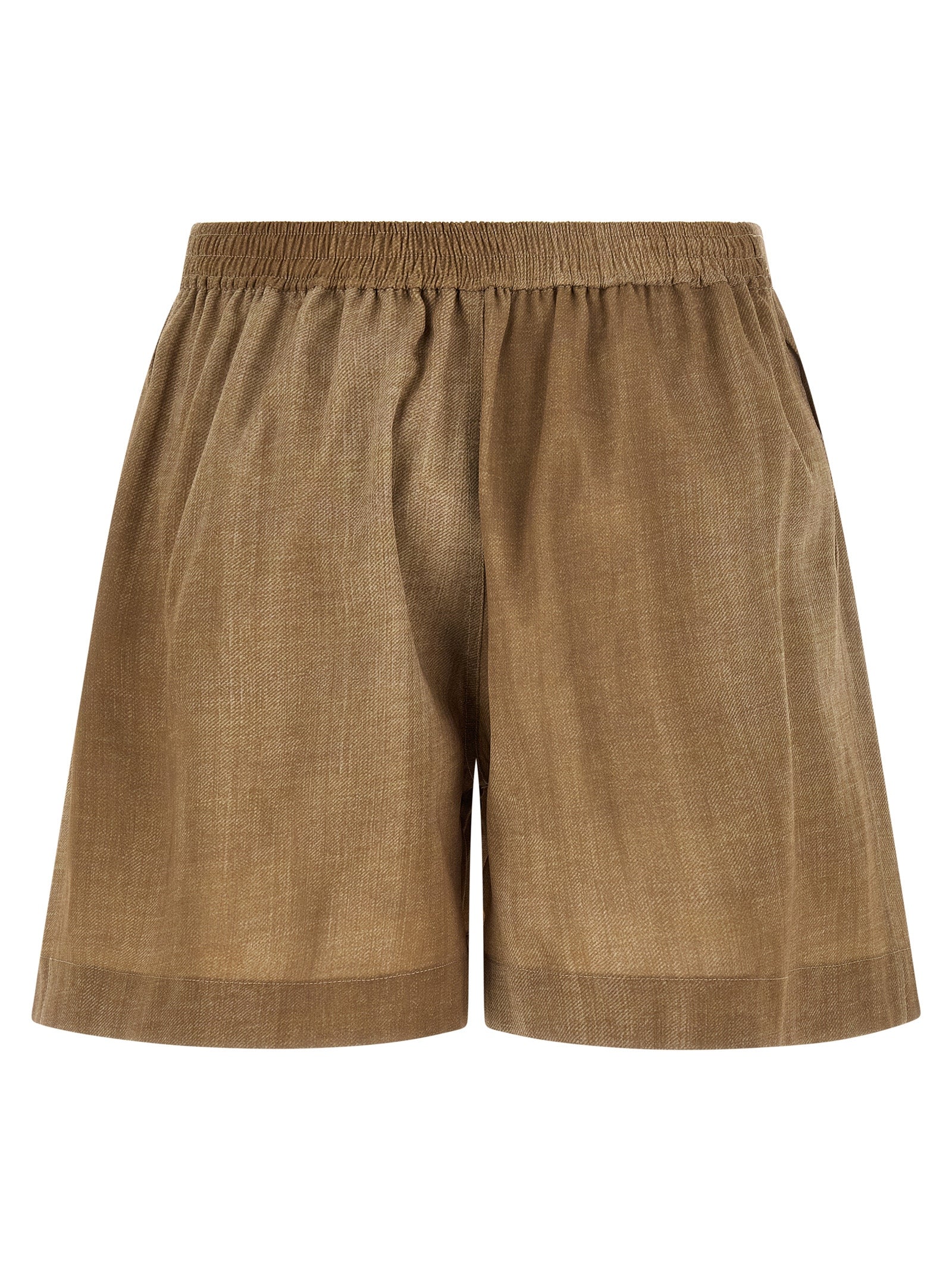 Ermanno Scervino Beige Polyester Bermuda Women's Shorts