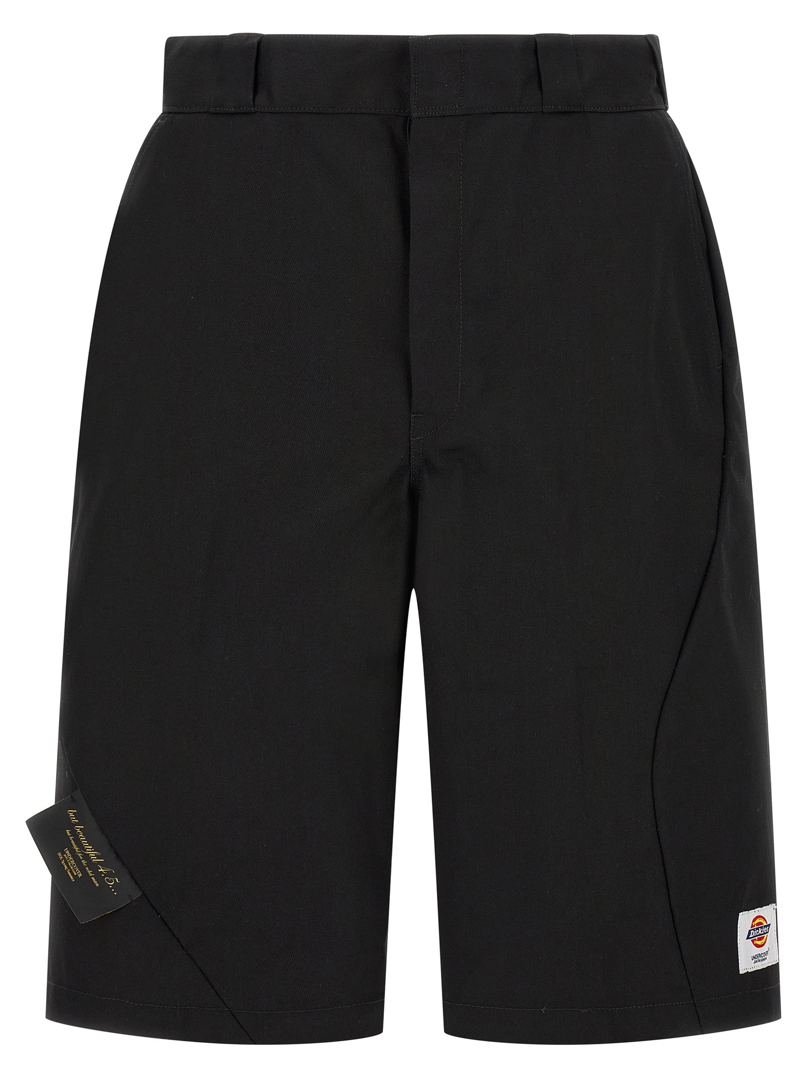 Undercover Black Polyester Bermuda Men's Shorts