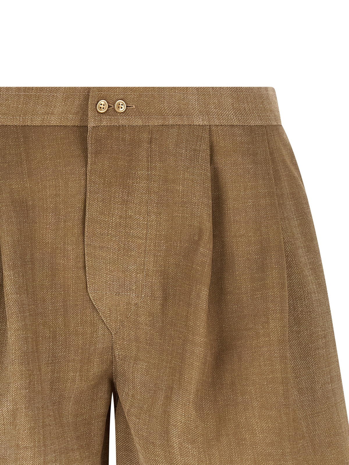 Ermanno Scervino Beige Polyester Bermuda Women's Shorts