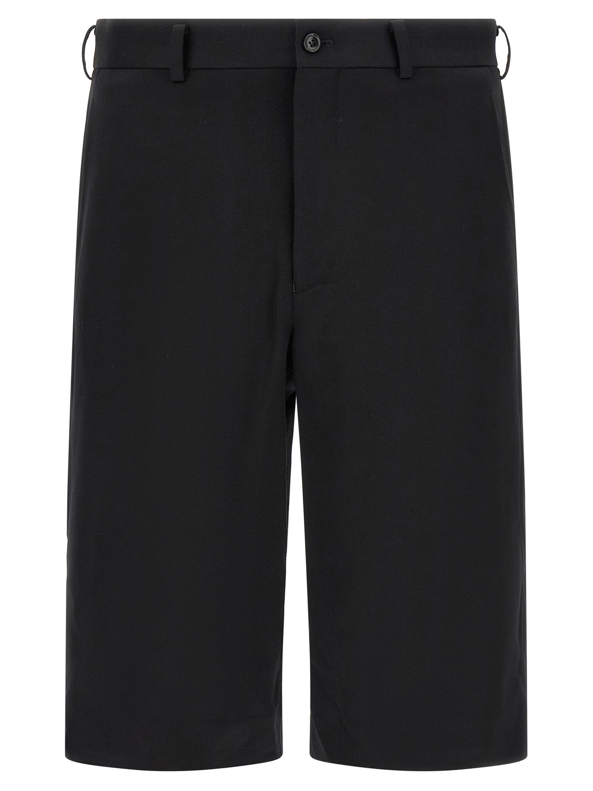 Comme Des Garçons Black Wool Bermuda Men's Shorts
