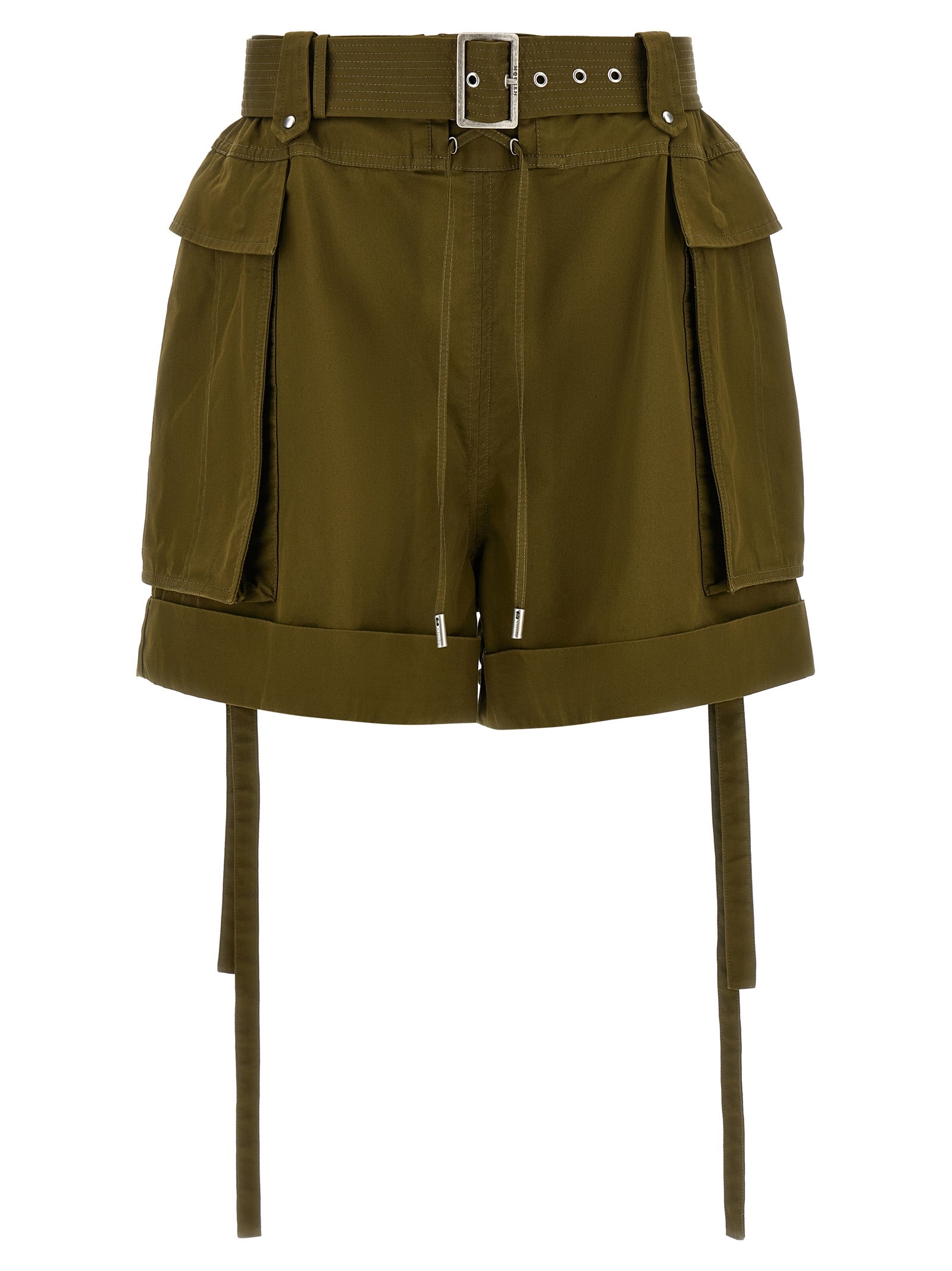 Alexander McQueen Bicolor Cotton Bermuda Women's Shorts